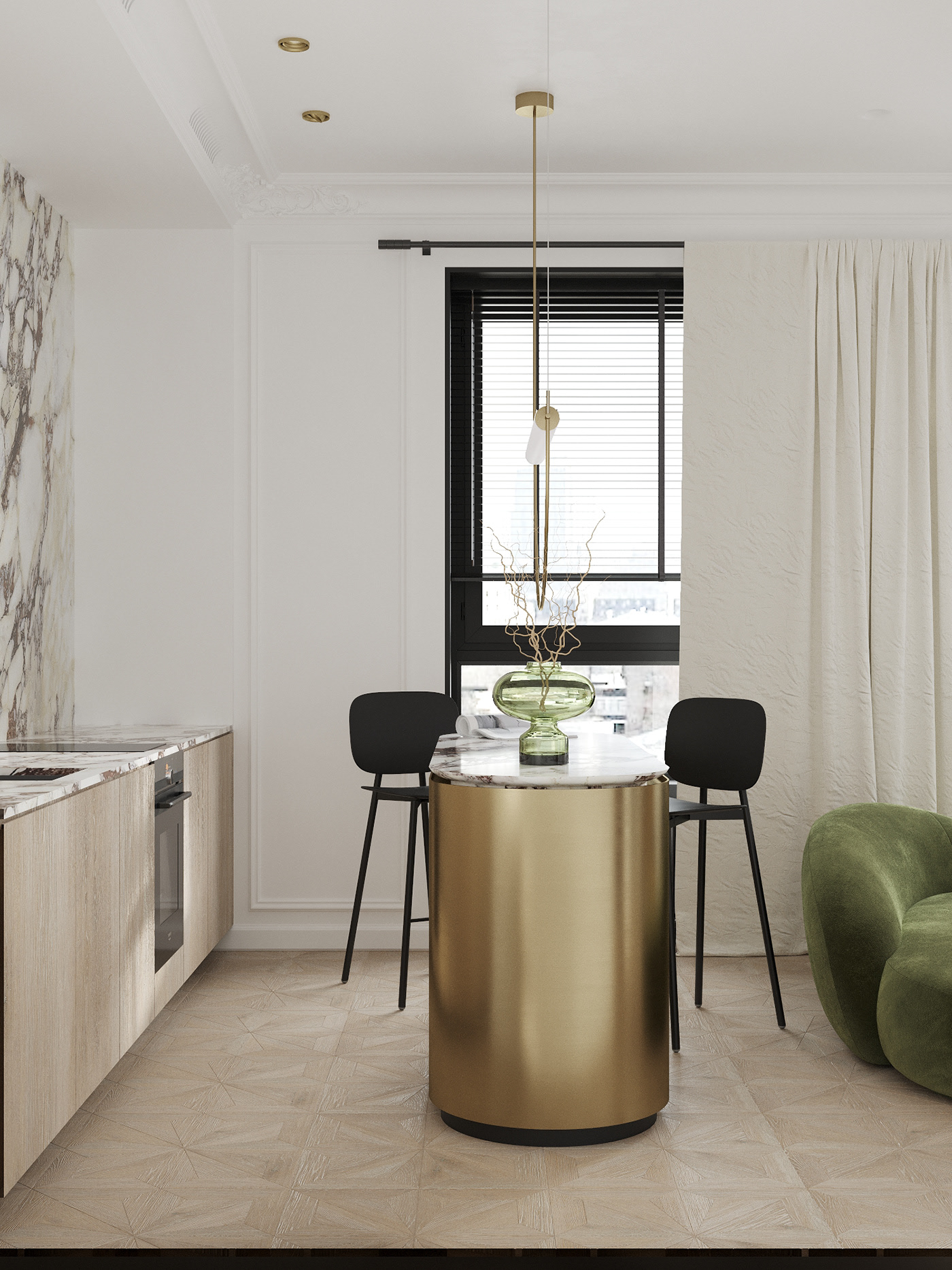 珊瑚红+绿色 一抹时尚色，超有魅力-9