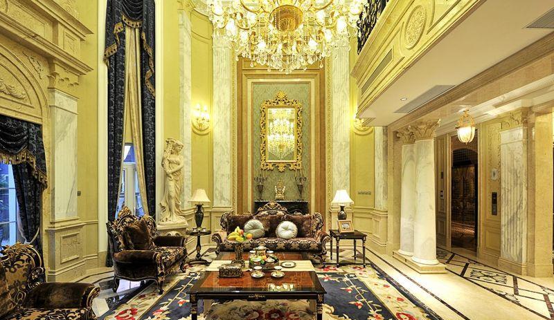 深圳塞纳湾高端别墅软装设计效果图-美式新古典别墅软装效果图-14