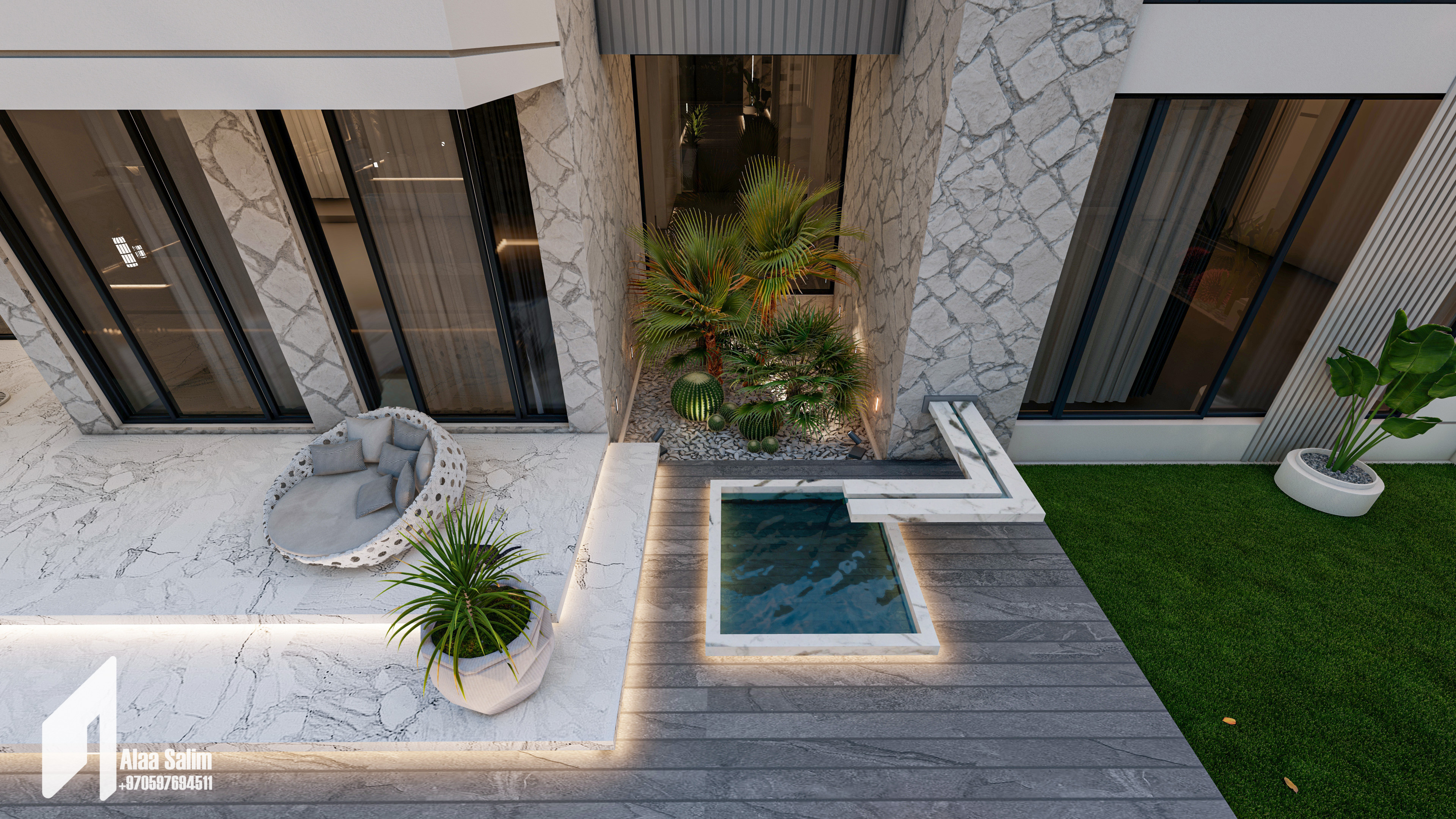 Swimming pool and barbecue-5