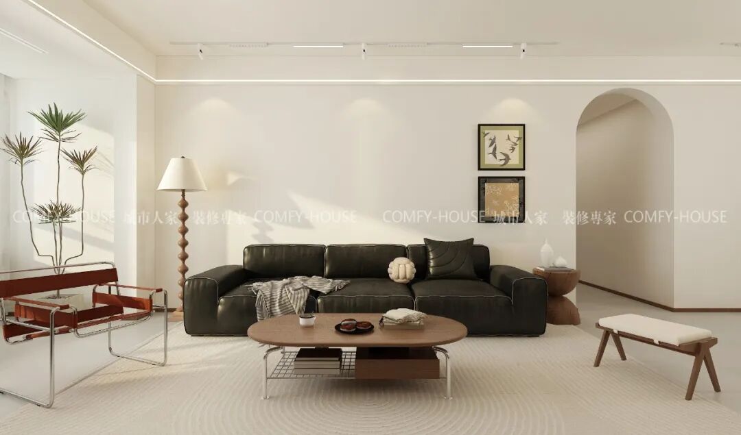 【中博玿华苑】141㎡|中古风，弧形梁下的时光褶皱-22