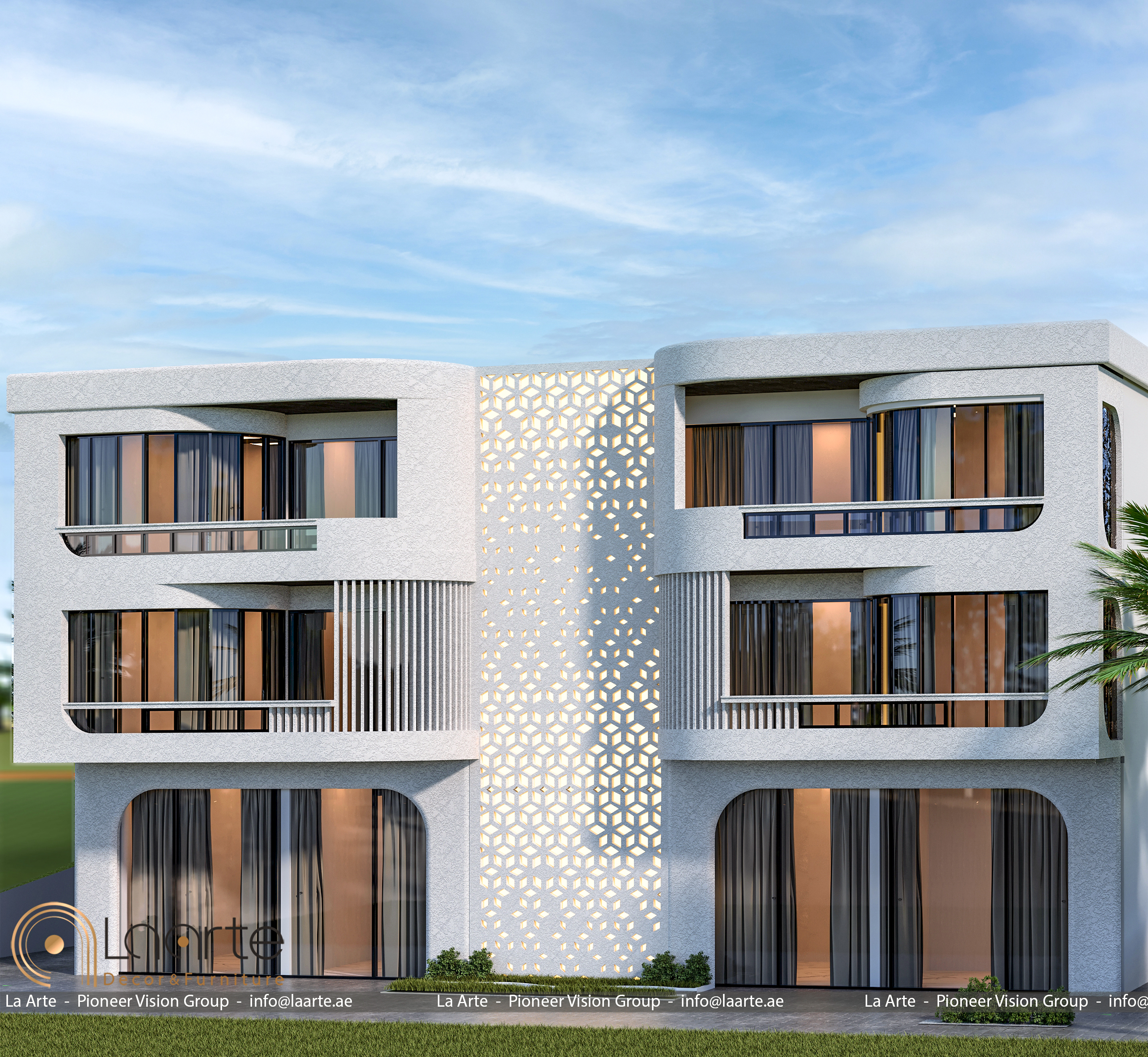 New Arabic style house exterior in Europe-7