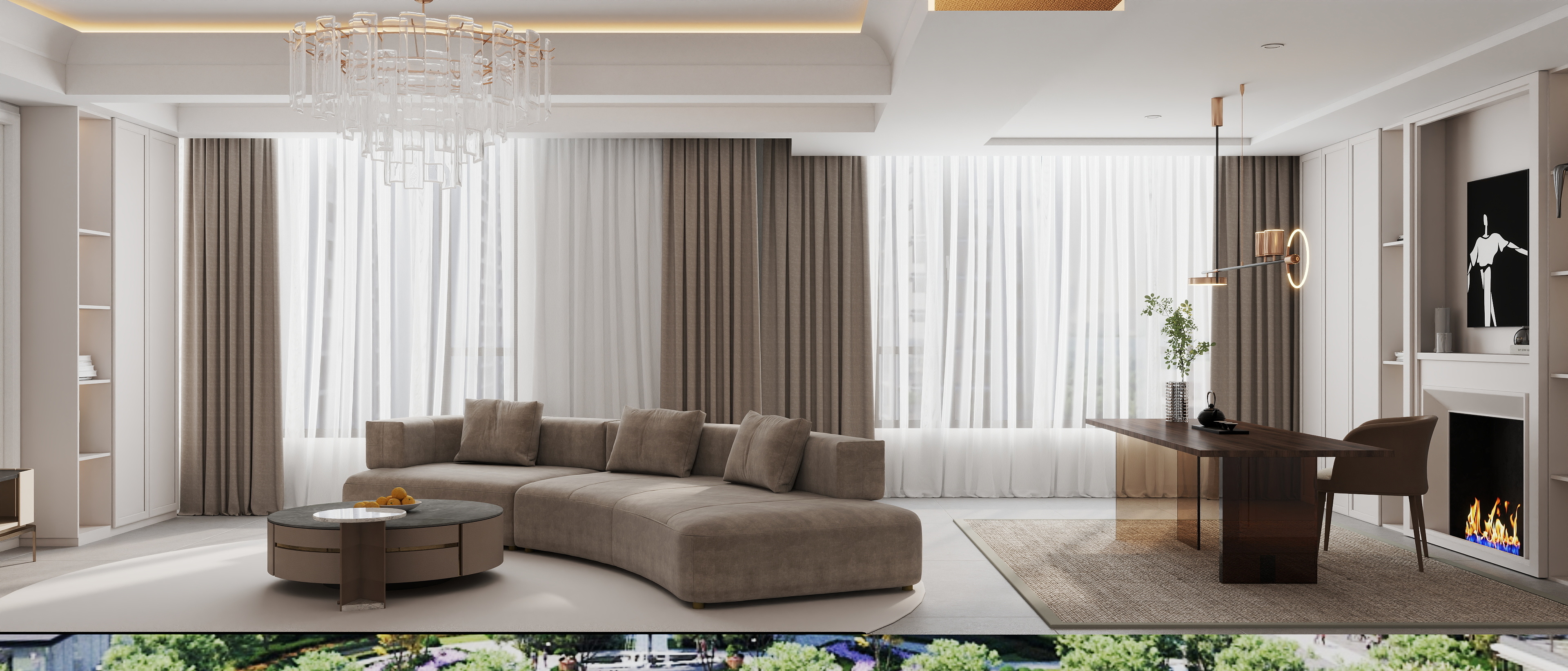 豪苑翡翠城家装效果图-12