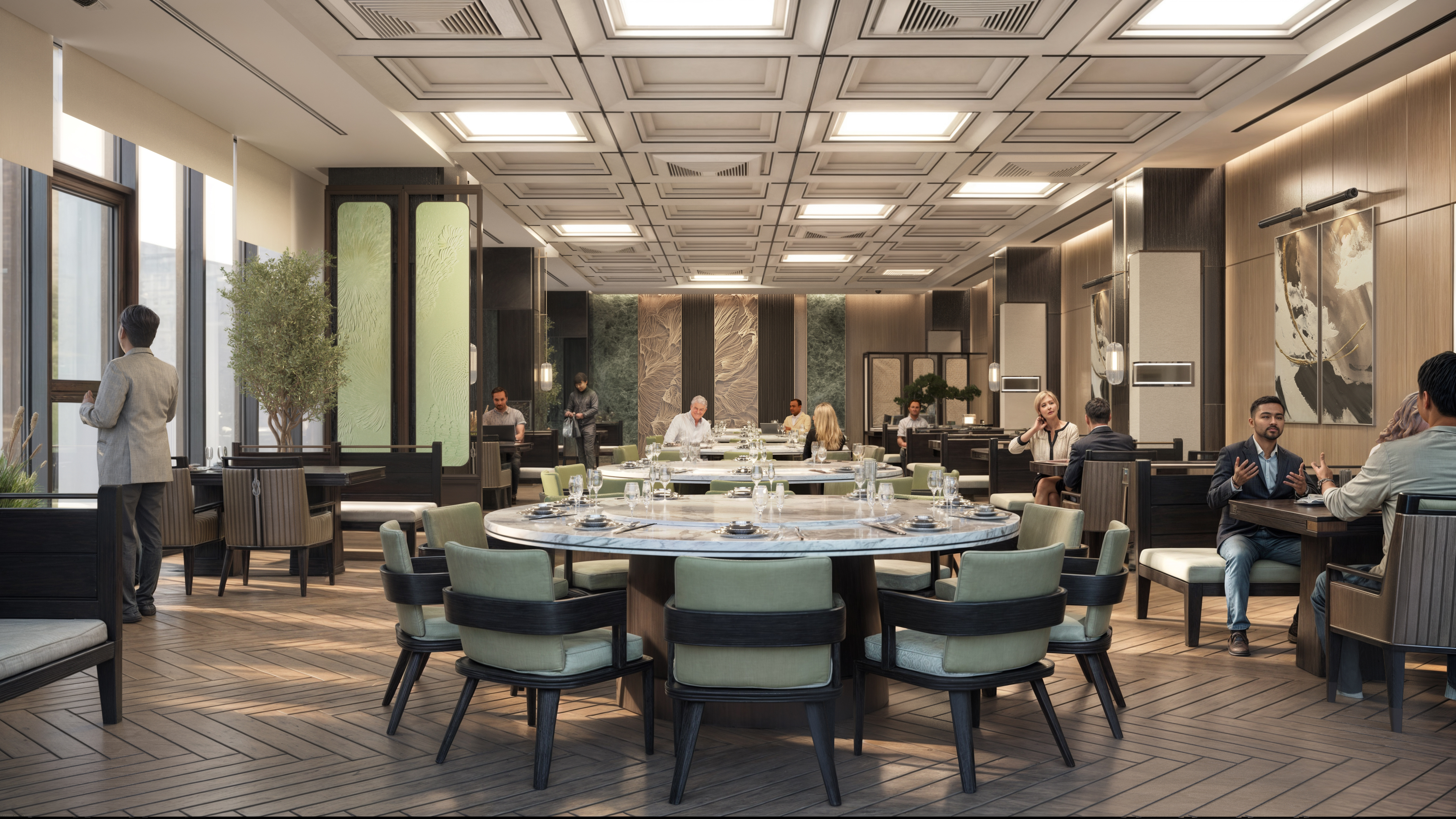 卢氏餐厅室内设计（注：Lu因缺乏更多背景信息，暂音译为卢氏，若有具体所指，可根据实际情况调整） 丨Horizons A.E.-6