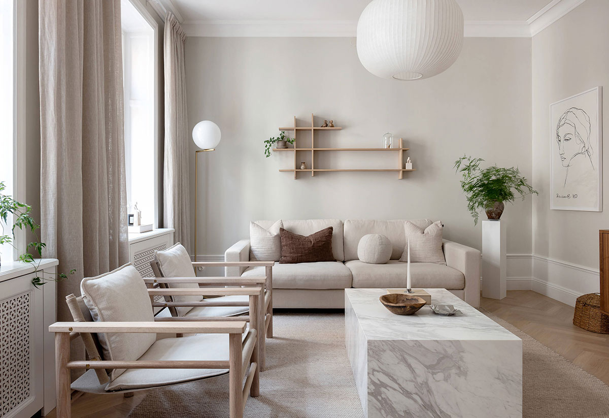 斯德哥尔摩温馨自然的公寓设计-1