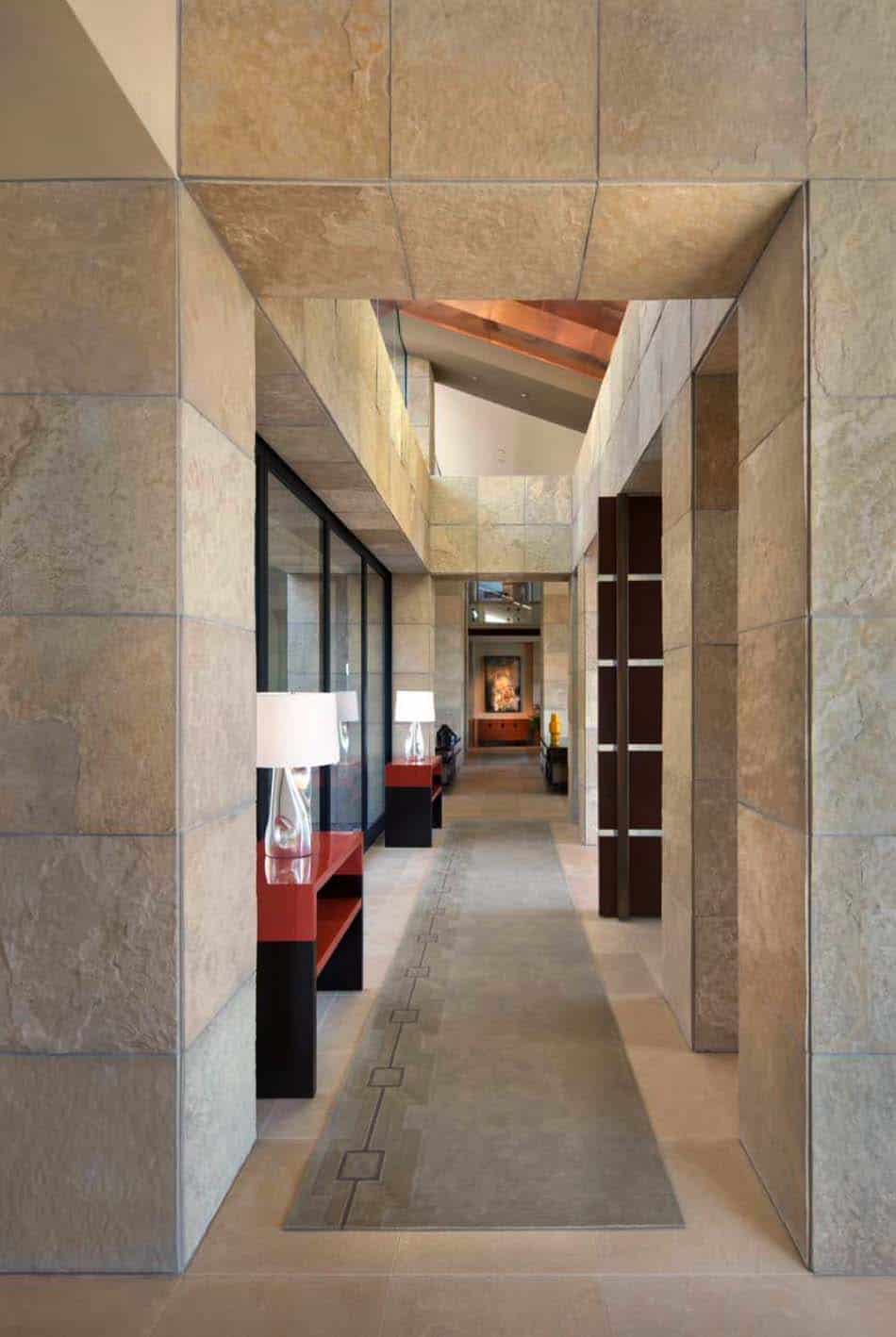 Modern desert home set on a rocky hillside with spectacular city views-6