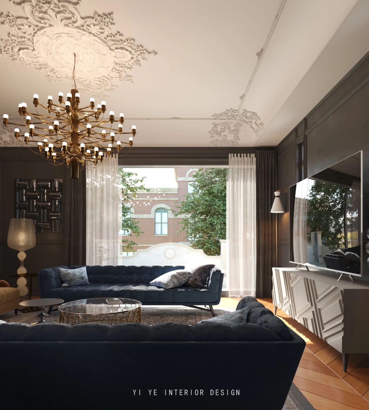 银丽高尔夫 550m² 法式丨一野设计-1