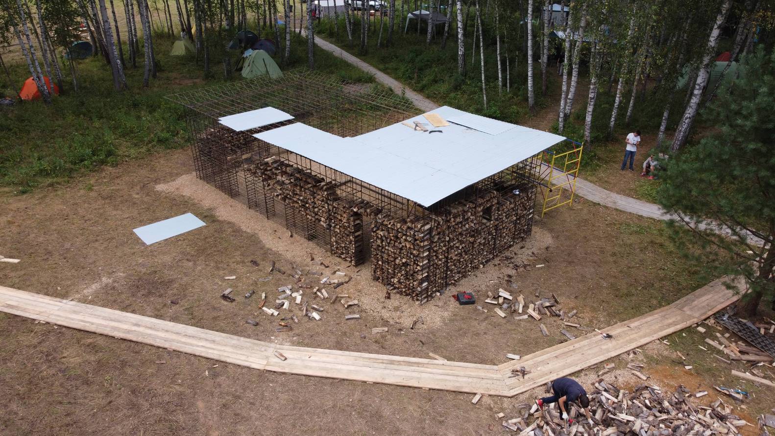 俄罗斯尼古拉列宁维茨艺术公园“火炉”庇护所丨gruppa2020-34