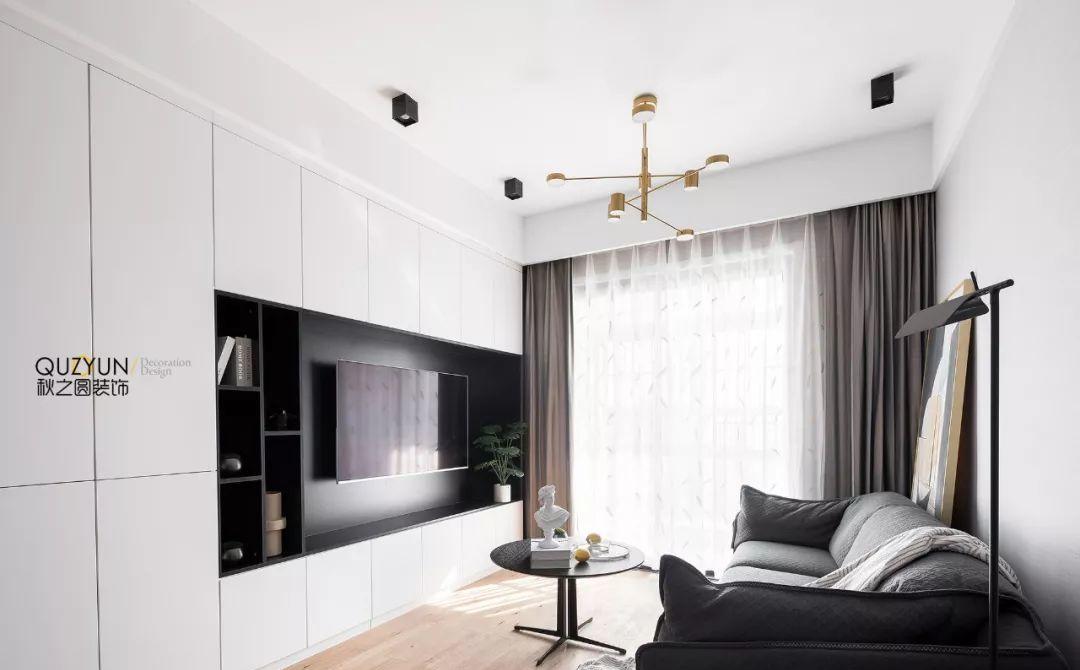 公园大厦 88 平现代简约设计,原木地板与无吊顶展现自然美感-15