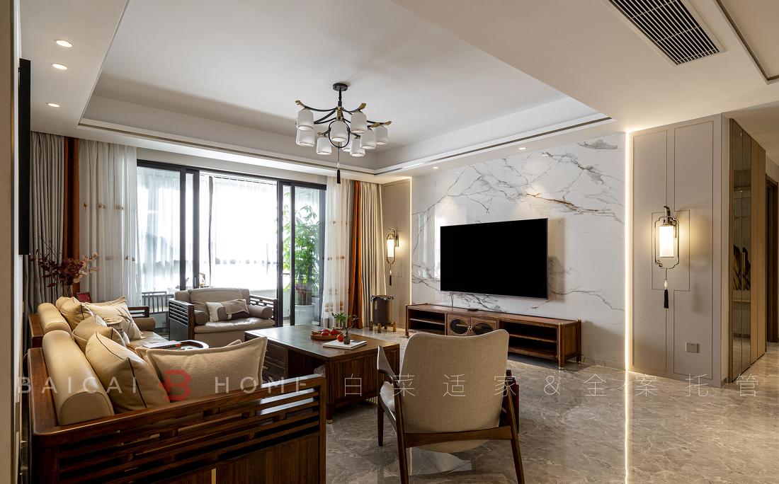 珠海板樟山新中式家居，三代同堂的东方美学之家-38