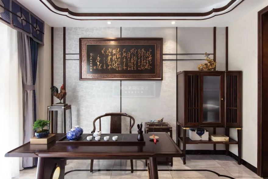 古韵相会,众和东苑 260㎡中式雅居丨紫苹果国际设计-78