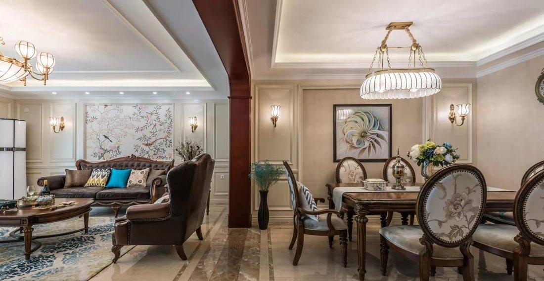美式古典融合中式禅意复古美家丨意巢设计事务所-44