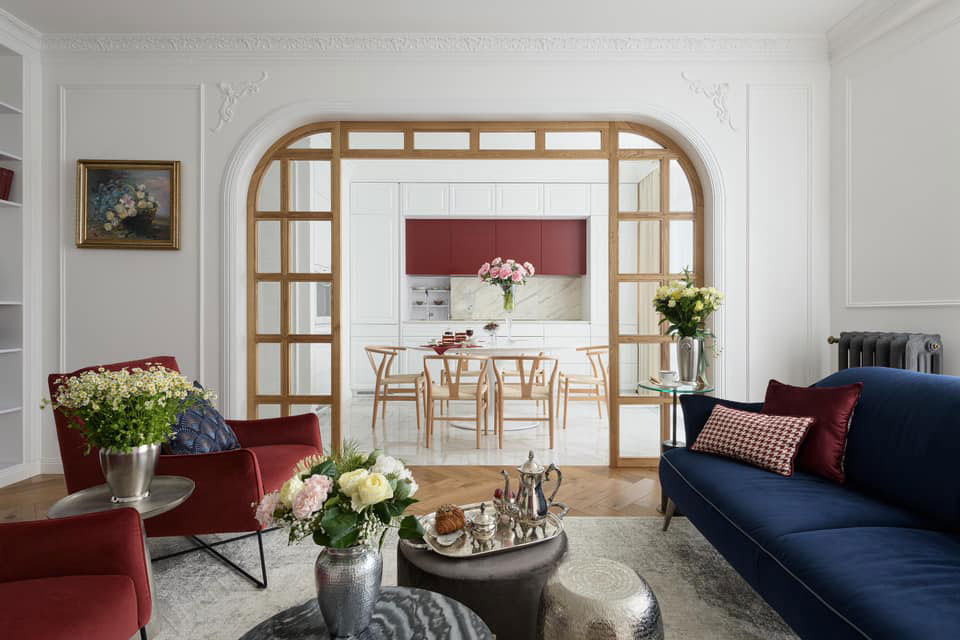 基辅现代公寓的古典艺术设计-5