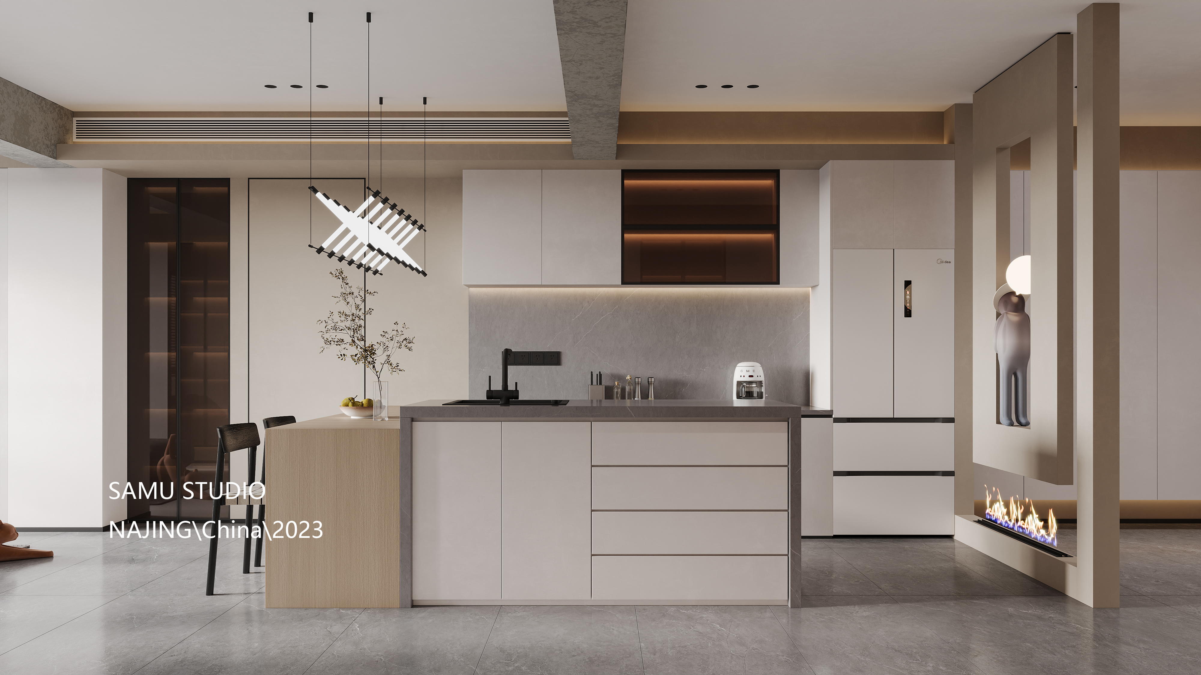 现代简洁客餐厅-0