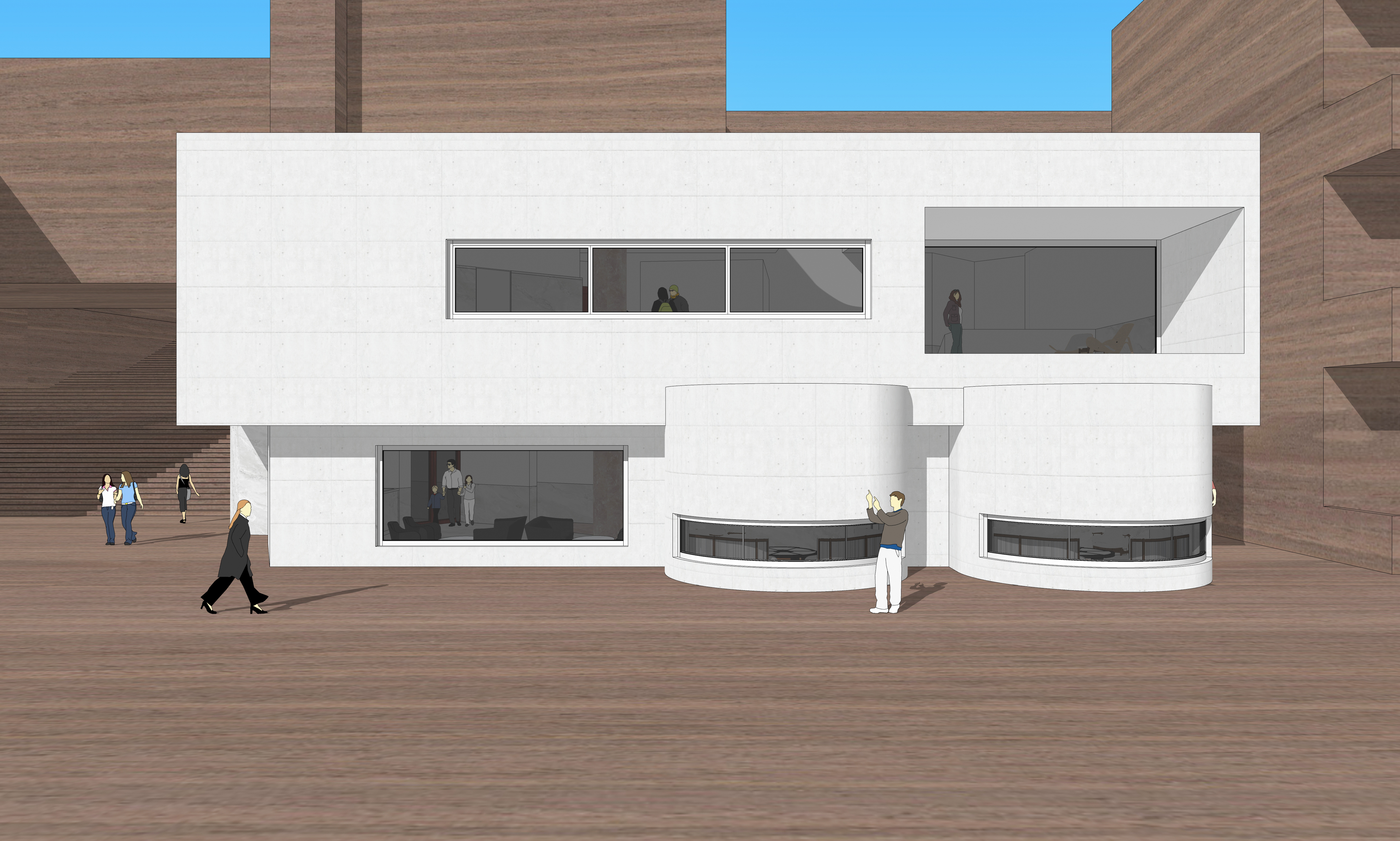 美术培训画室接待厅设计-2