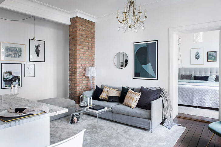 瑞典 53 平米白色温馨小公寓-16