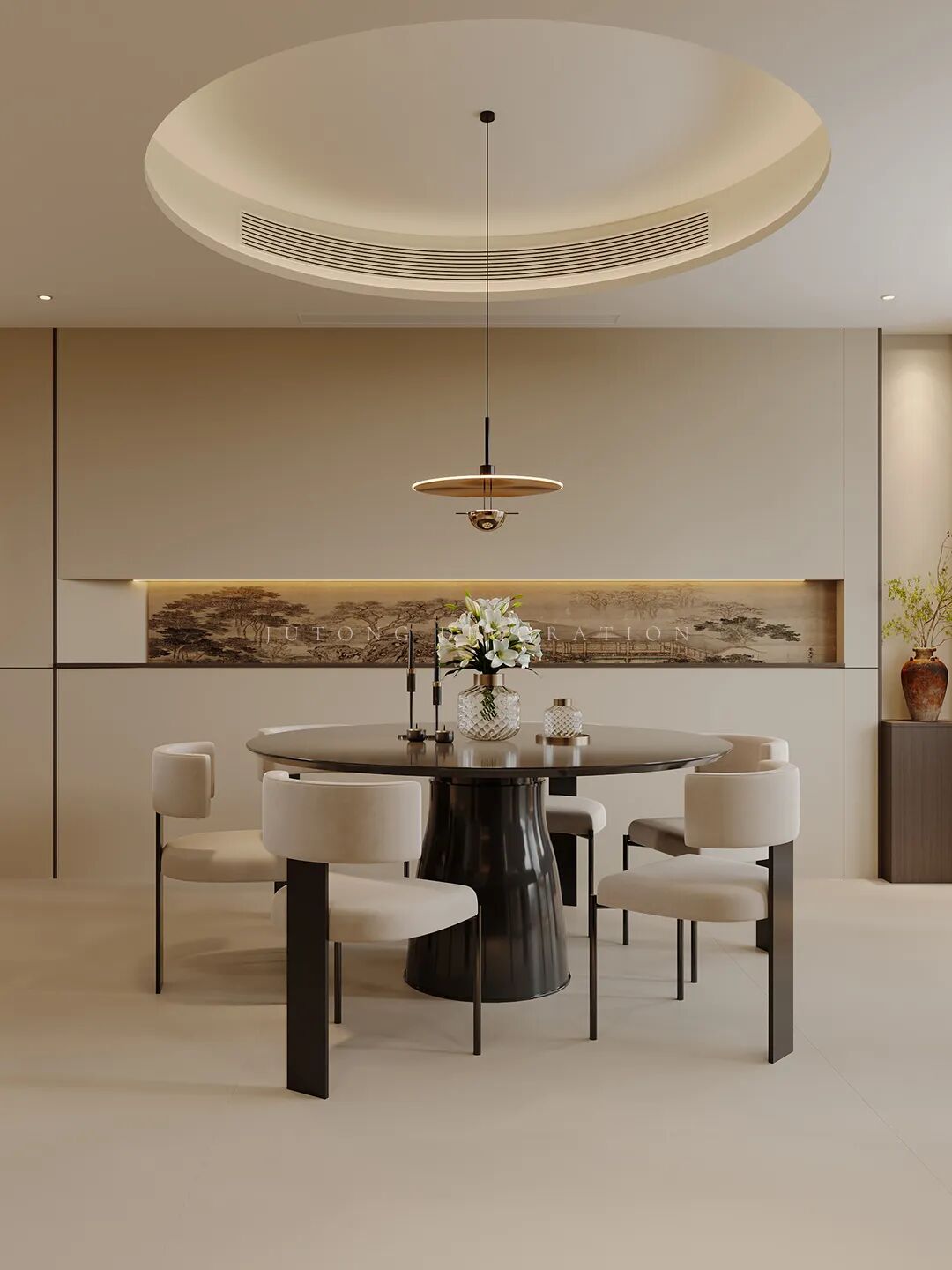 260㎡意式丨少即是多，轻奢美学-3