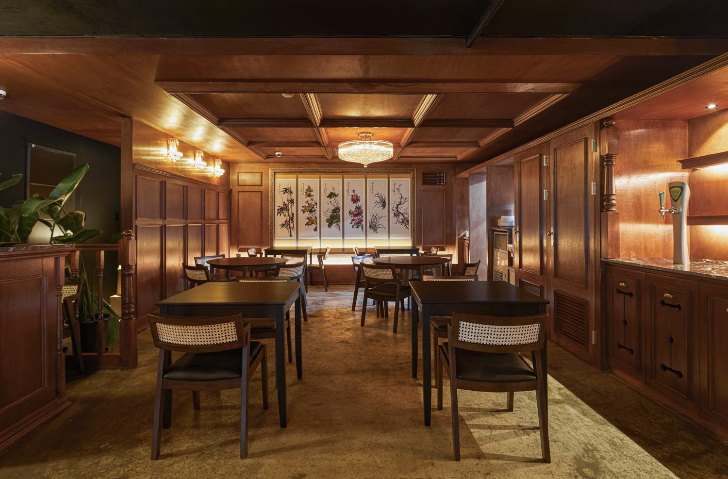 复古风 34 平小餐馆，精致美食空间-2