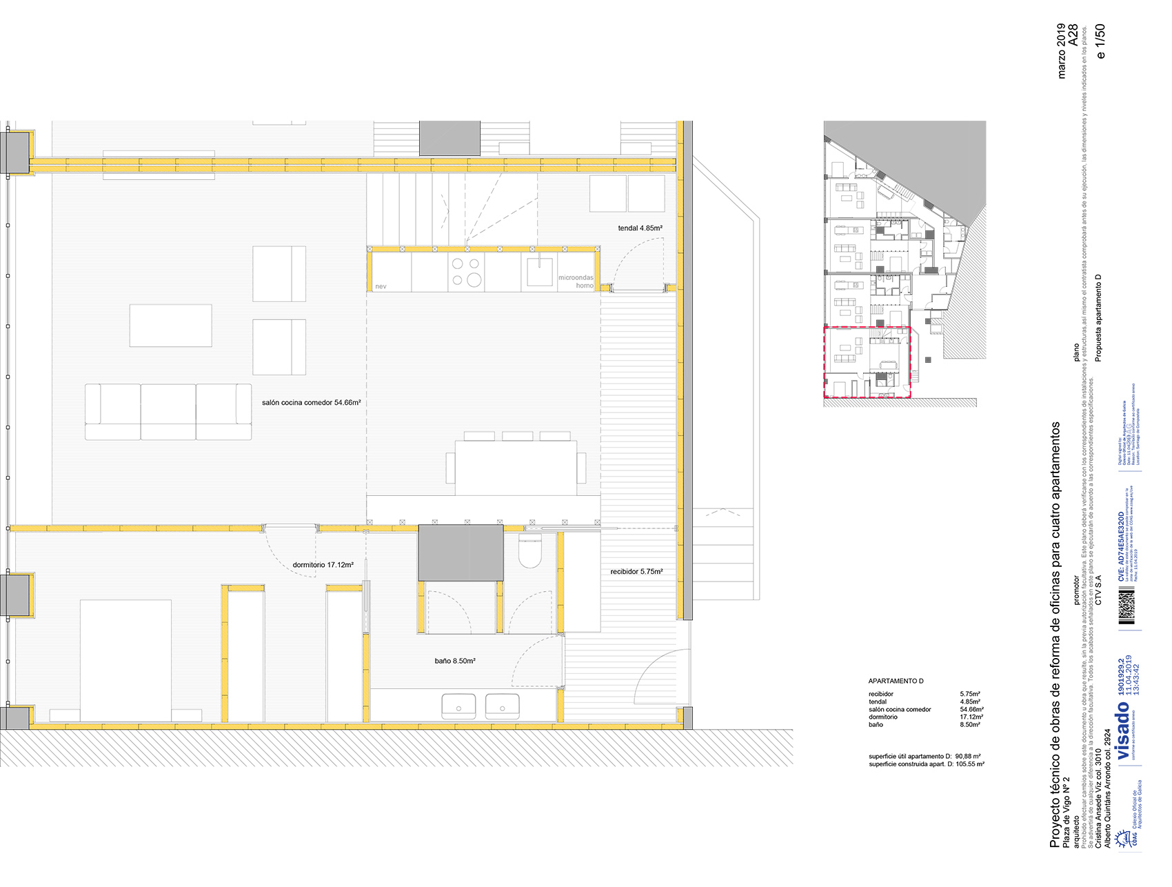 Santiago 公寓单元改造丨西班牙丨ansedequintans arquitectos-64