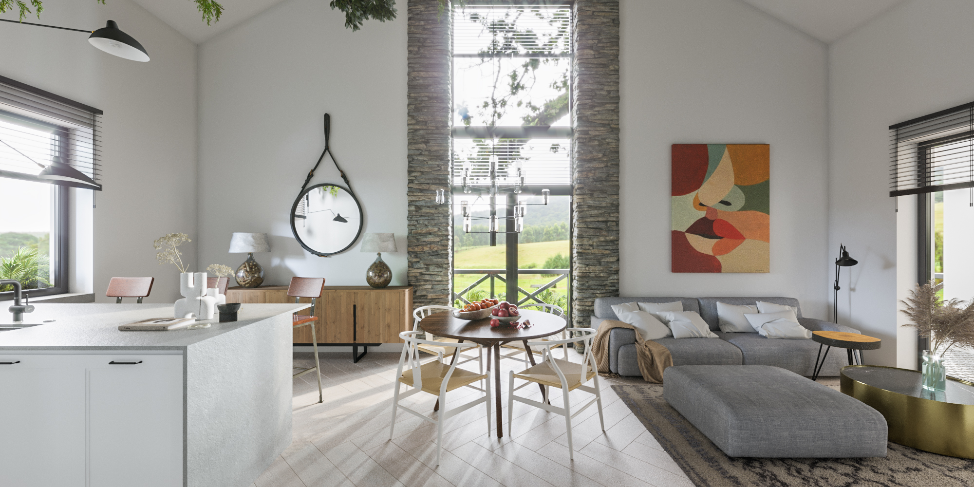 Guryevskaya Sloboda 村 1 号别墅室内设计丨Sergey Kachalov-0