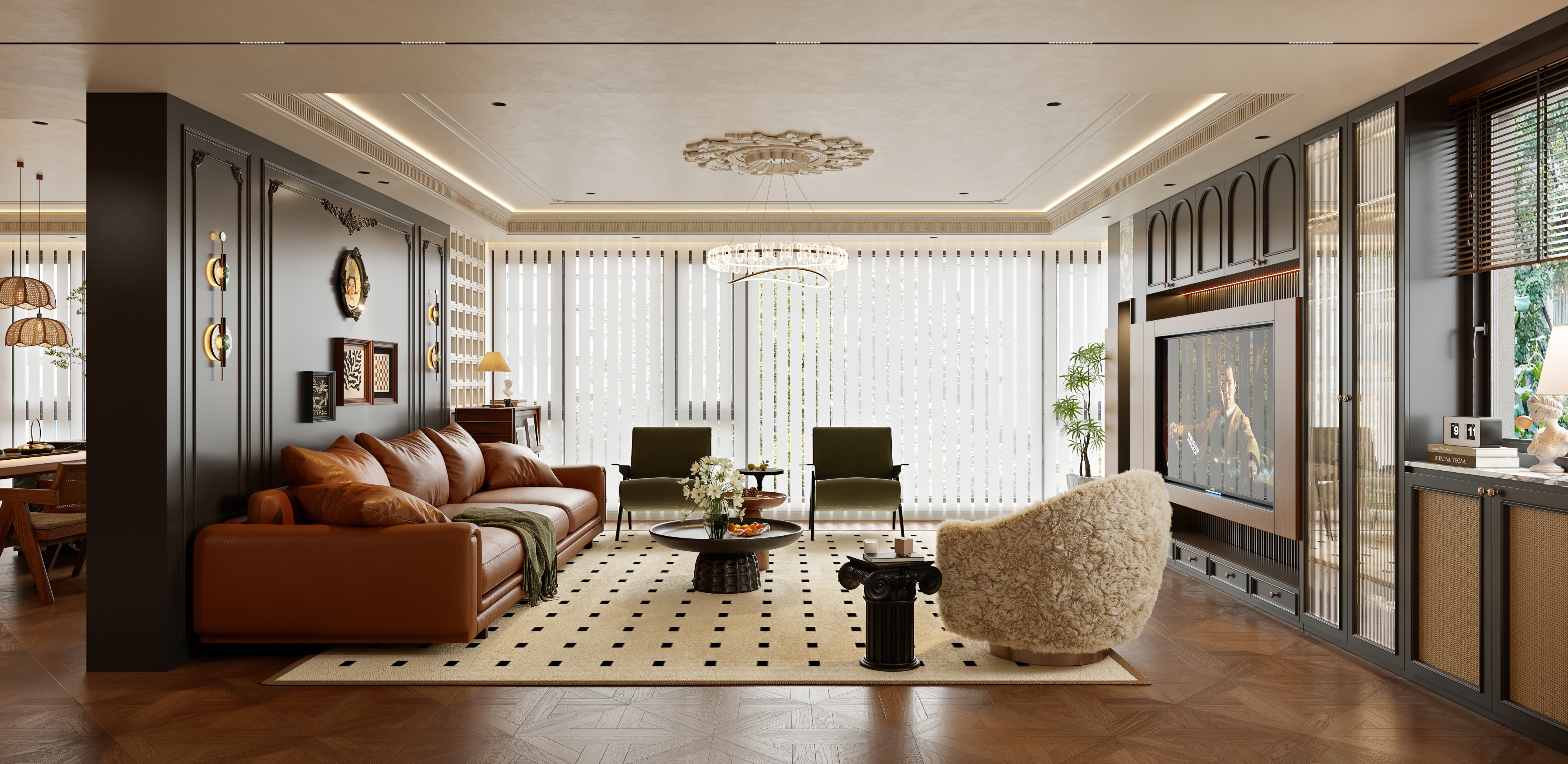 中古风客餐厅 复古法式-0