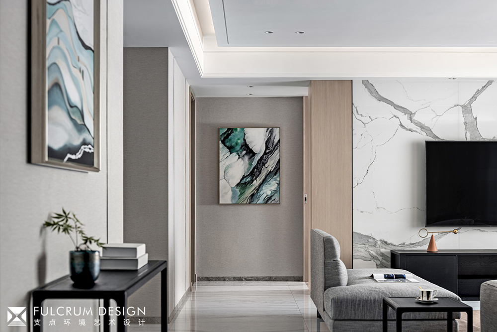 绿地金融国际现代简约风住宅设计丨艺境陈设软装-18