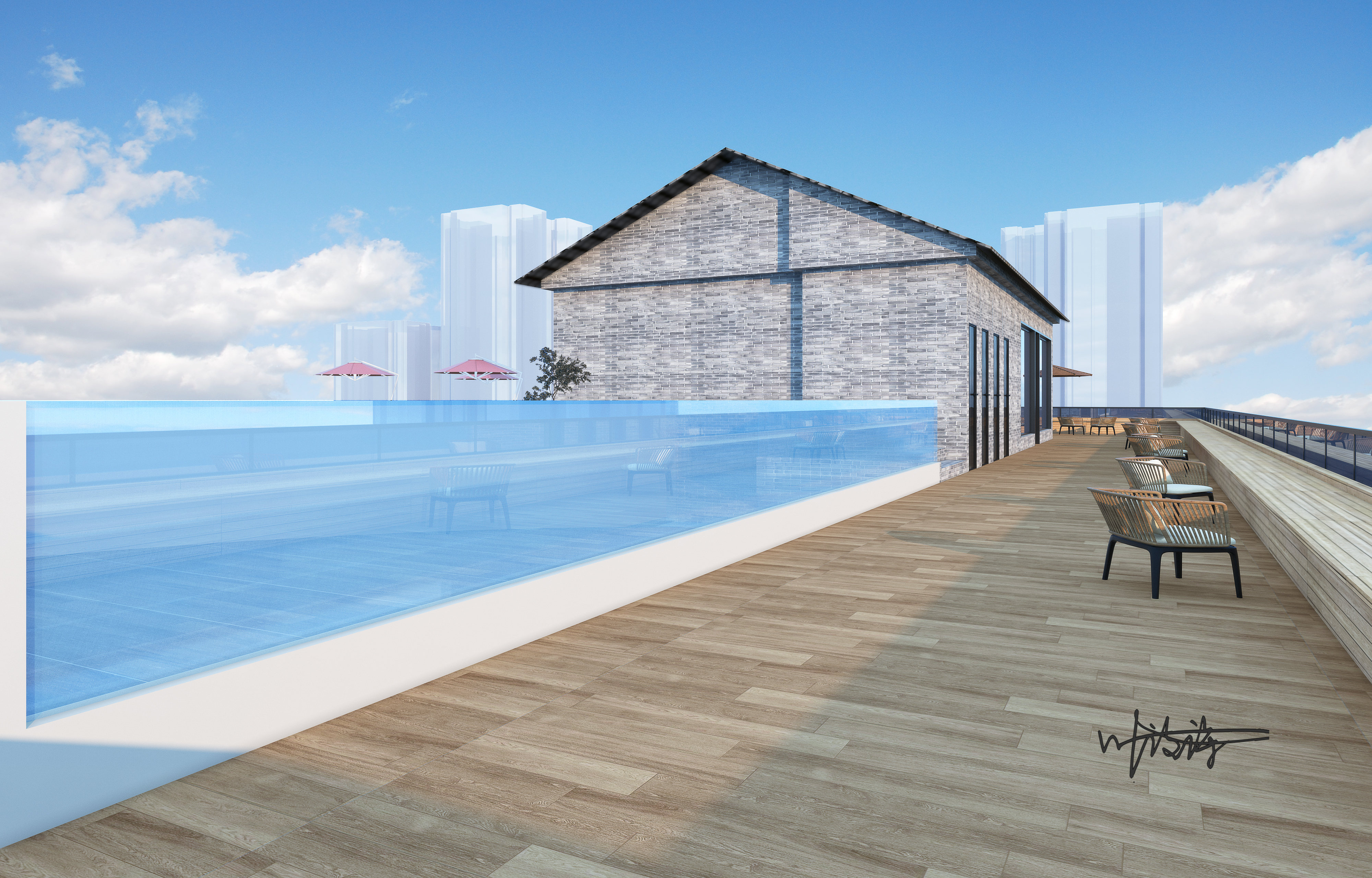 室外效果图|酒店外观-5