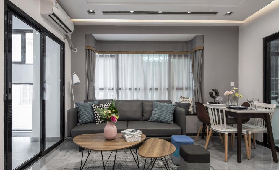 60㎡旧房改造,明亮宽敞的简约空间-8