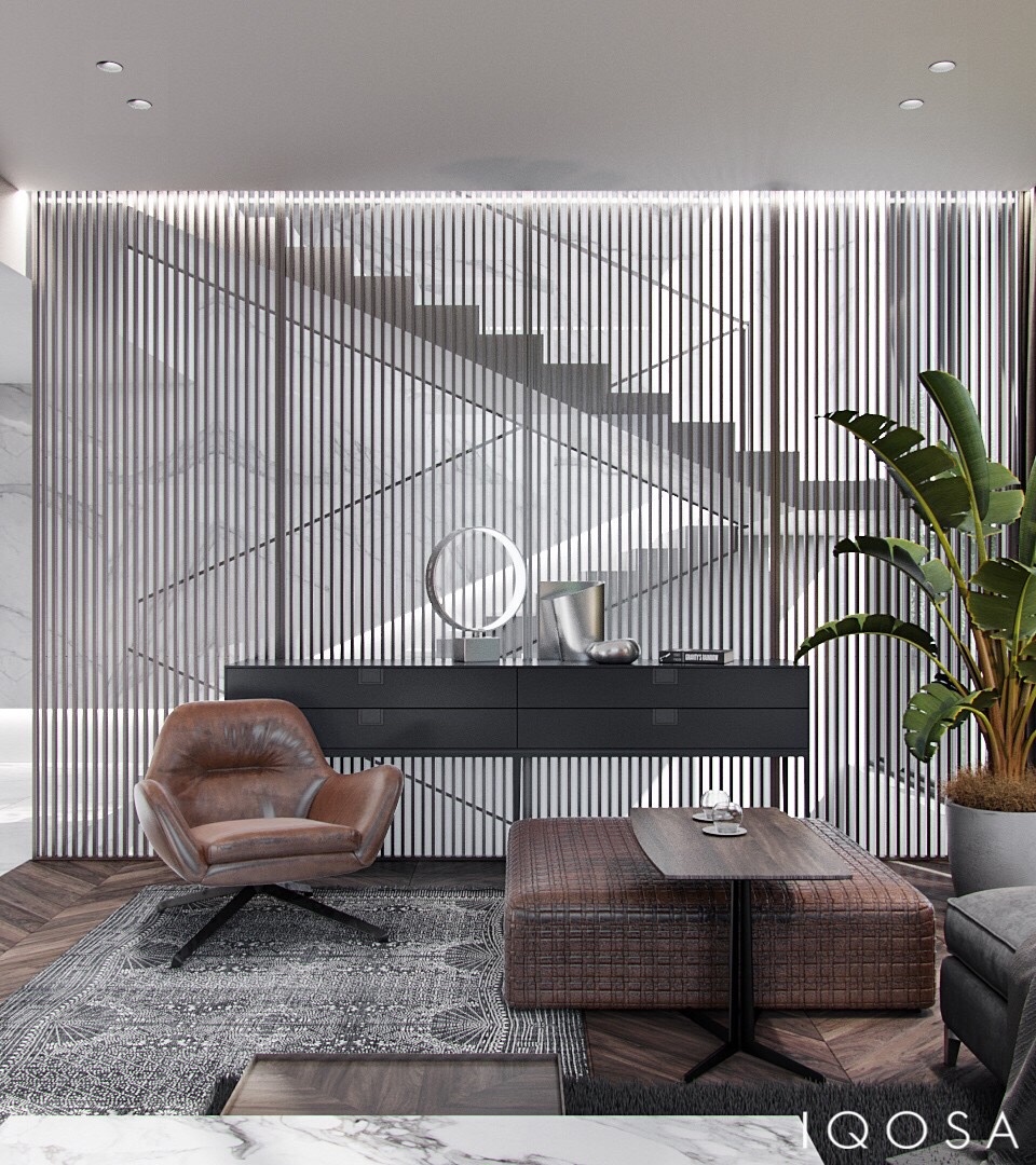 沙特利雅得·绅士高级灰住宅-6