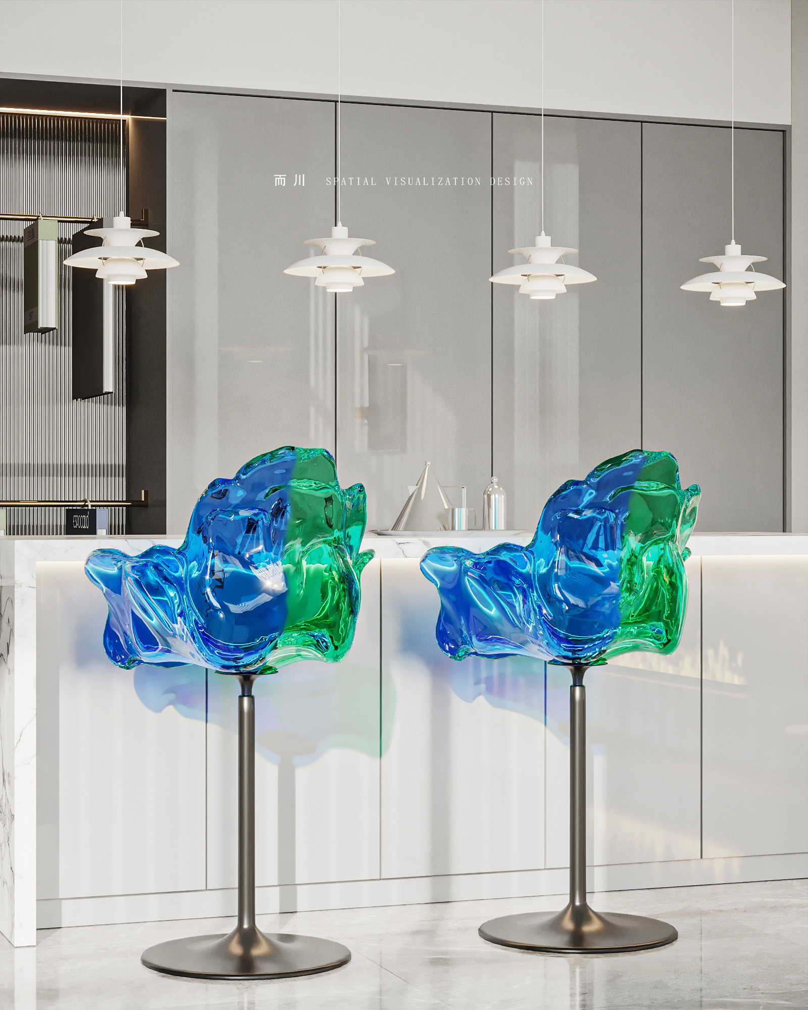 办公室项目丨而川空间可视化工作室-13