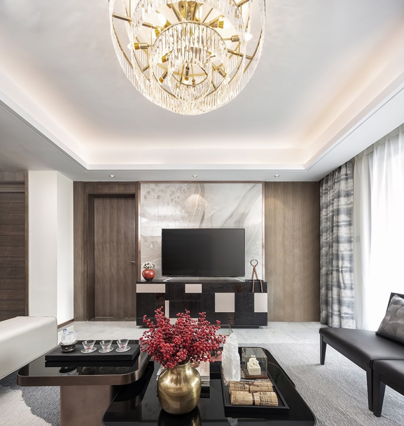 山西太原远大凤玺湾样板间——现代中式风格-16