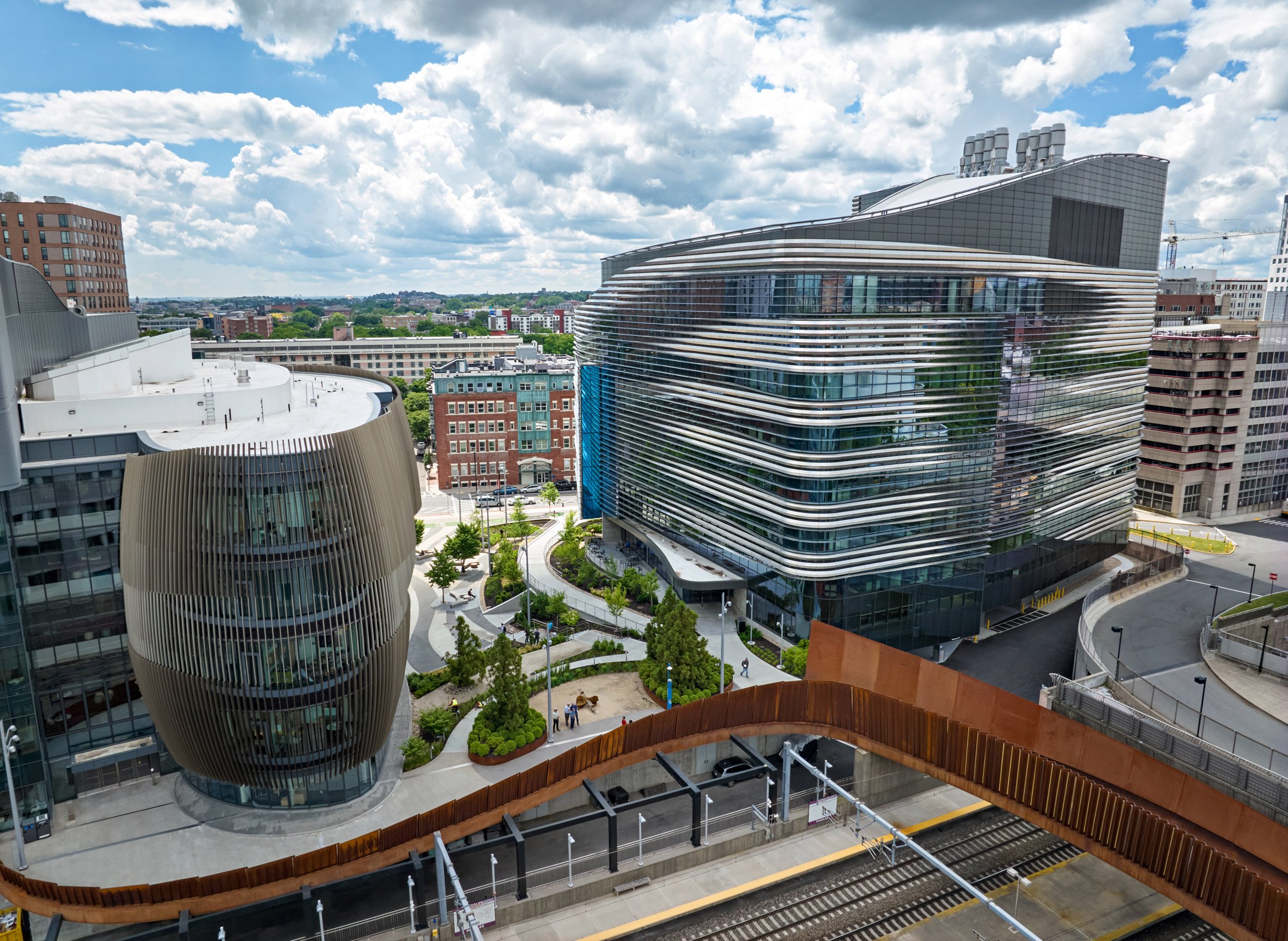 Payette wraps Boston academic building in ribbons of stainless steel-11