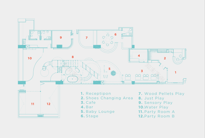 丰泽游乐家庭俱乐部丨美国纽约丨PAL Design Group-53