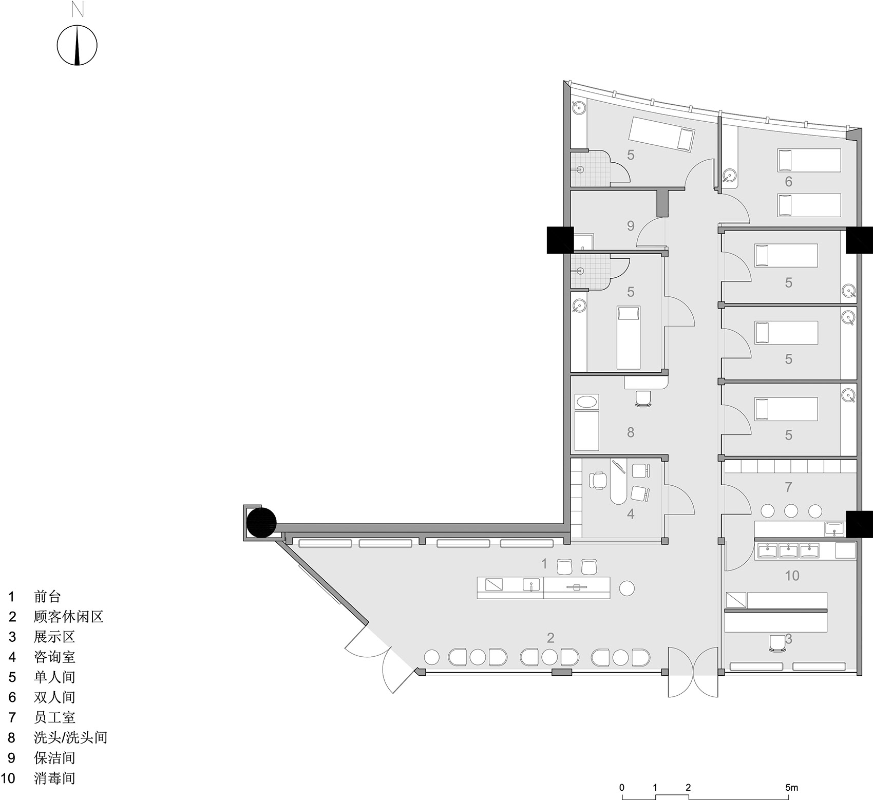 水仙之美美容连锁店设计，北京 / 槃达中国-71