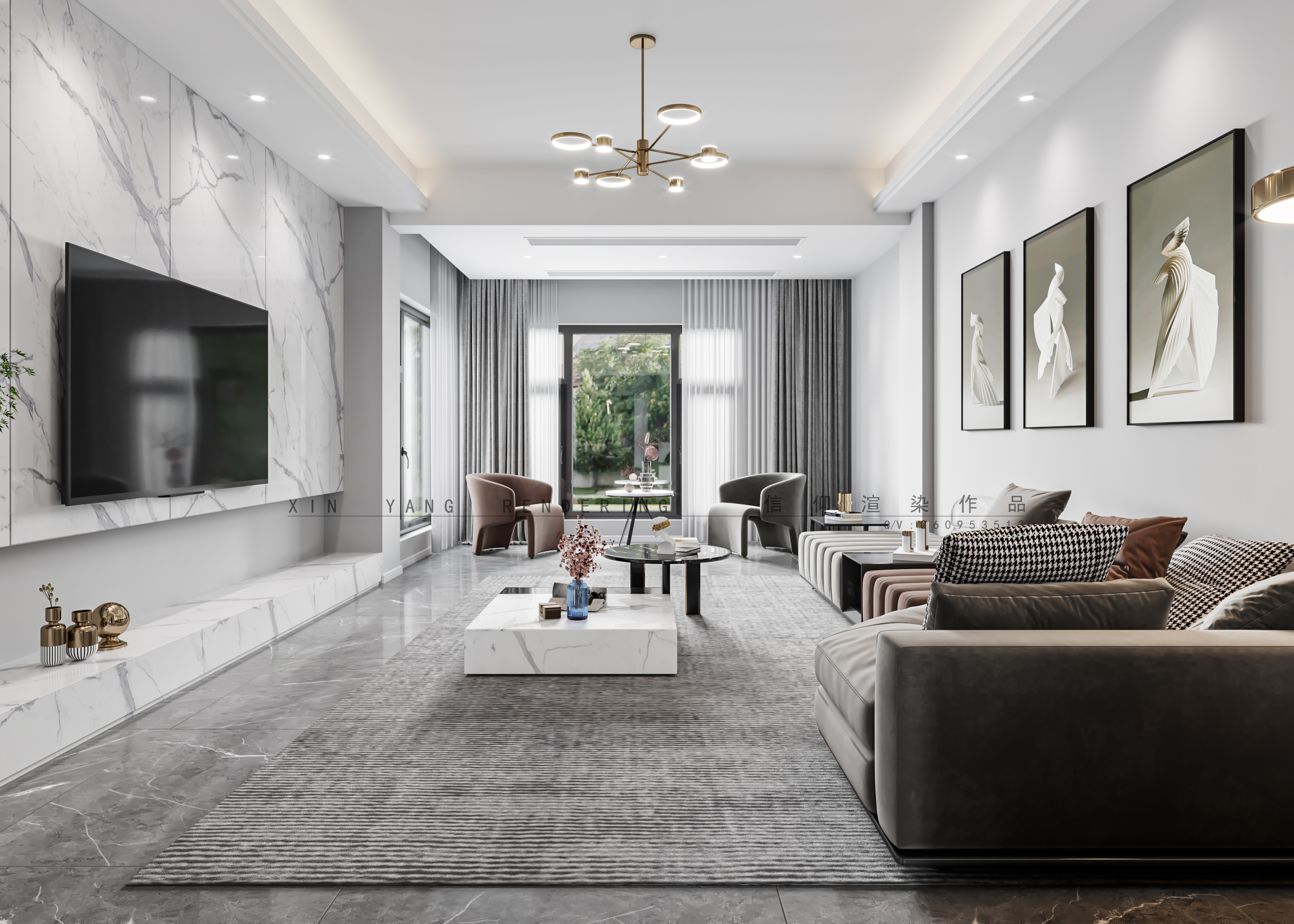 现代日常风格效果图设计-6