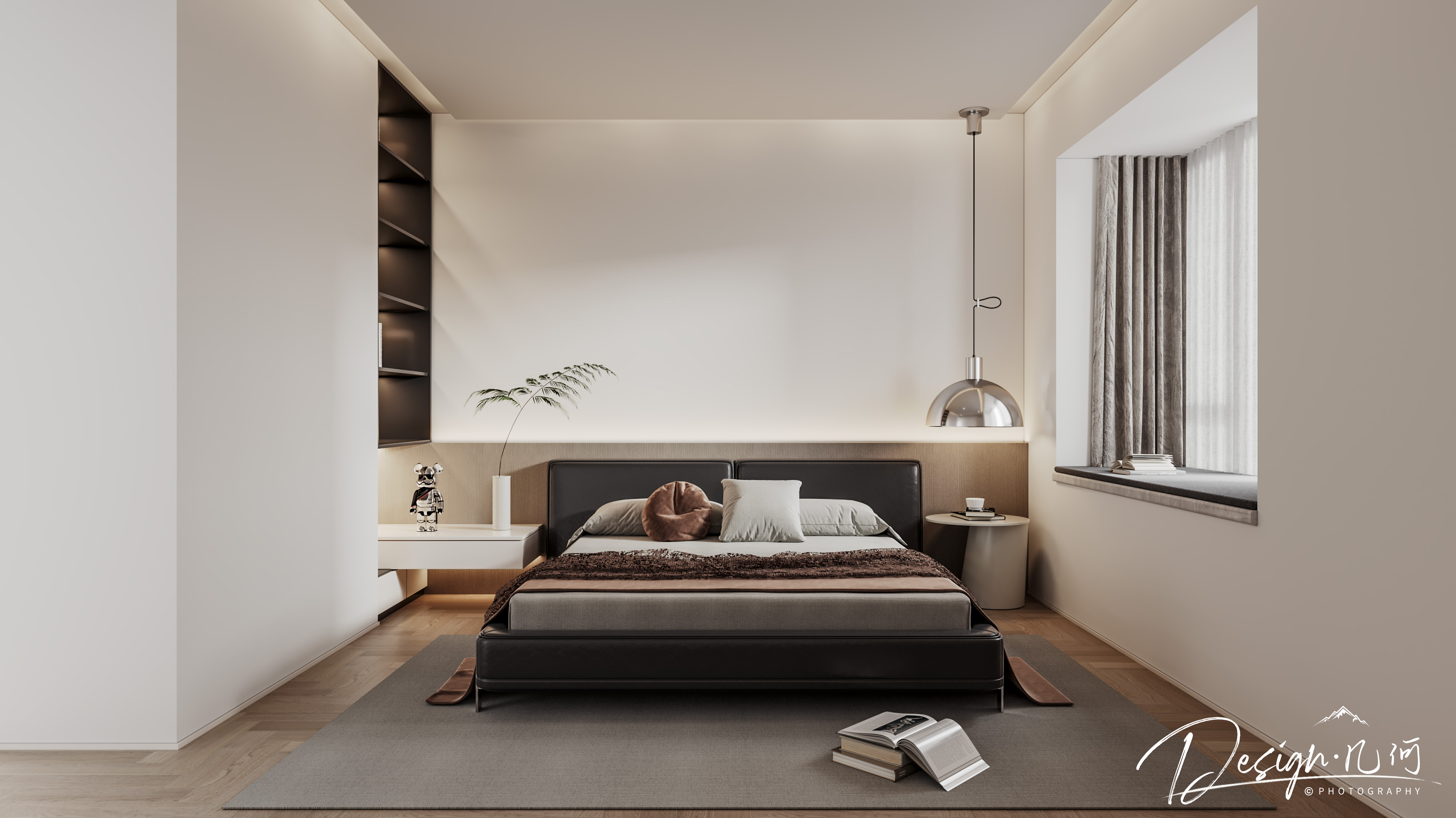 几何空间视觉表现 | 绿地内森庄园现代客餐厅-25