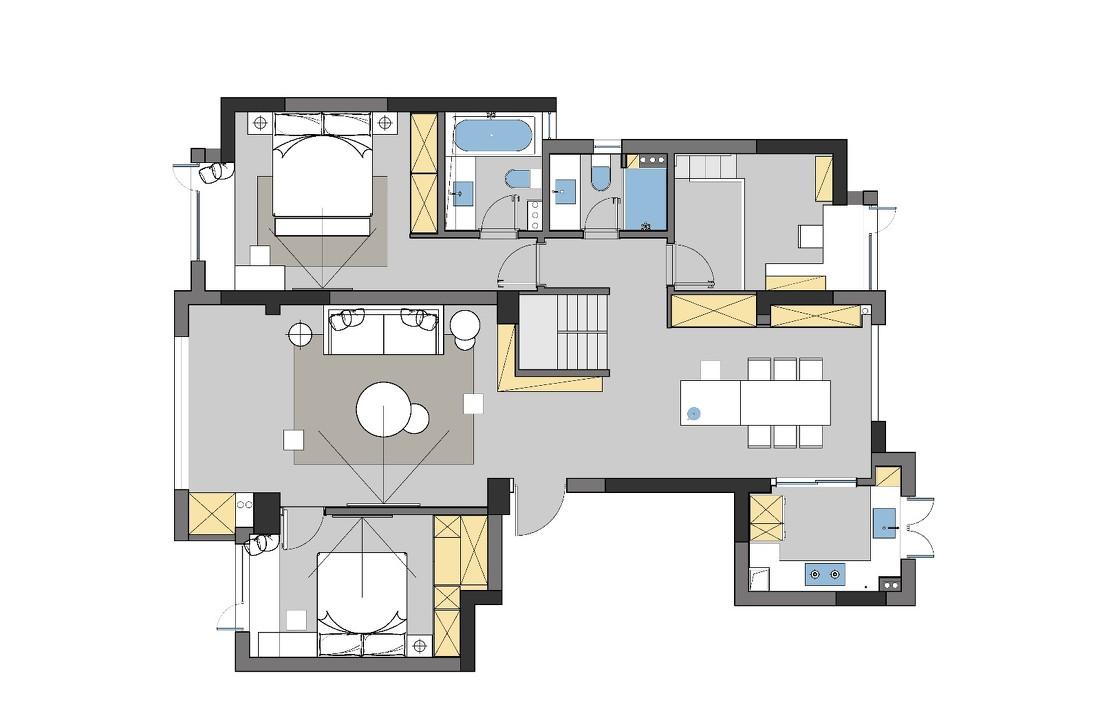 超高层高打造独特立体空间,中古风与现代元素完美融合-9