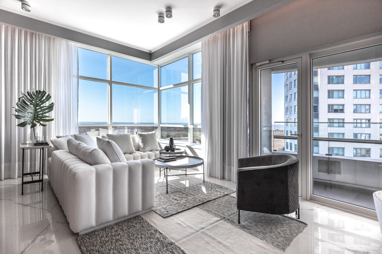 简洁白+高级灰 高级质感公寓设计-0