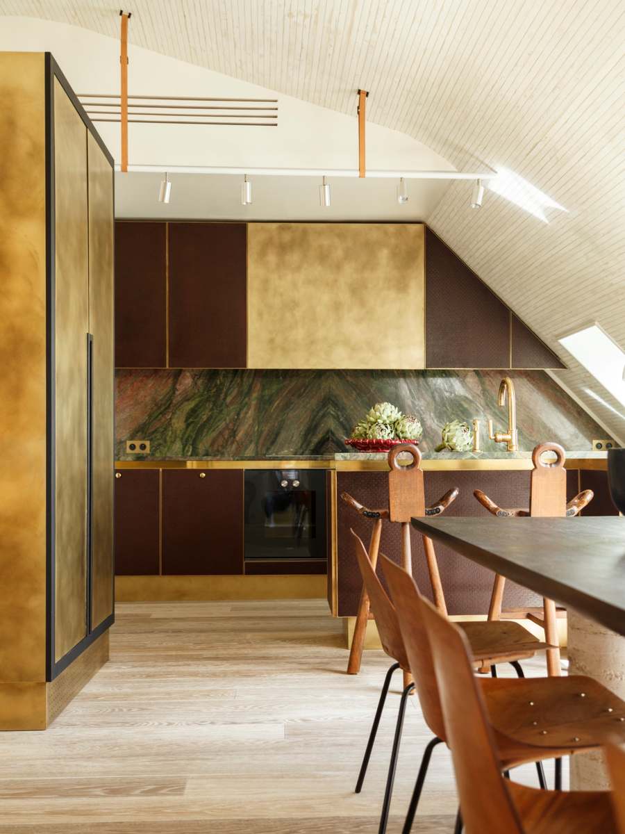 复古公寓设计 | 艺术、设计与材料的有机结合-83