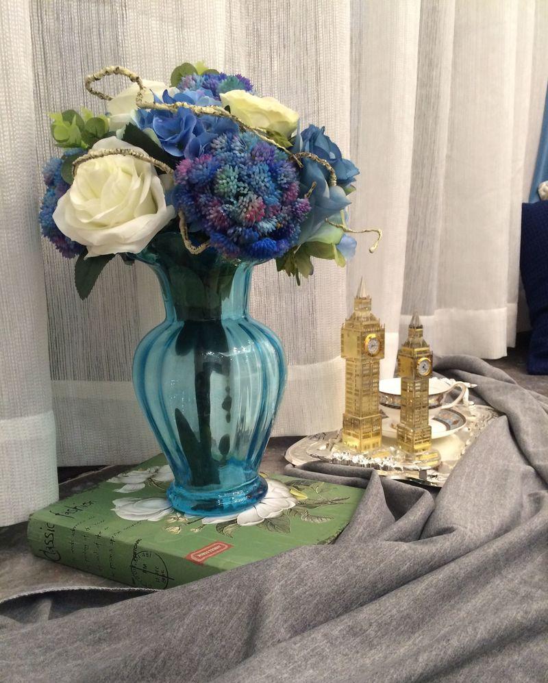 广州衡展江山时代房地产104平米法式浪漫蓝调空间设计-20