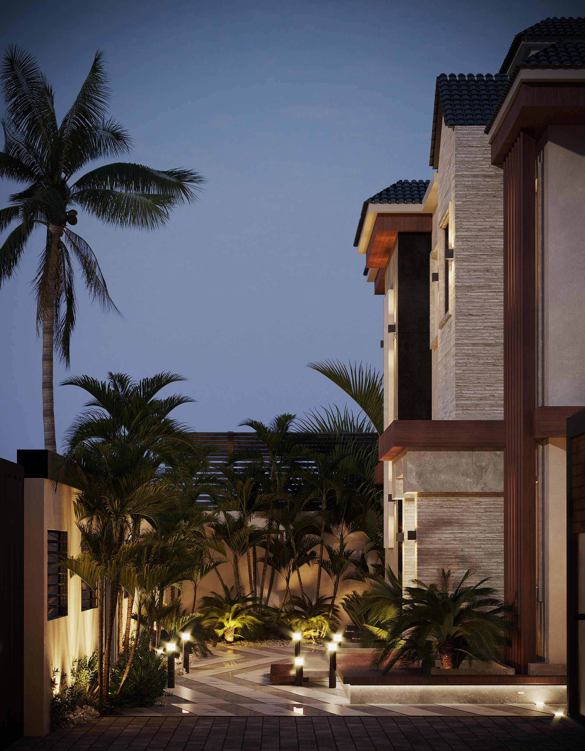 Rehab Villa 室内可视化设计丨Taj DesignSherif Helal-50