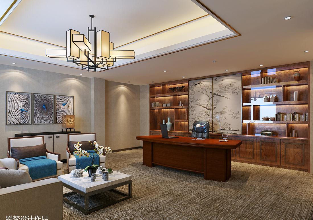 青岛院士港办公楼室内设计-74