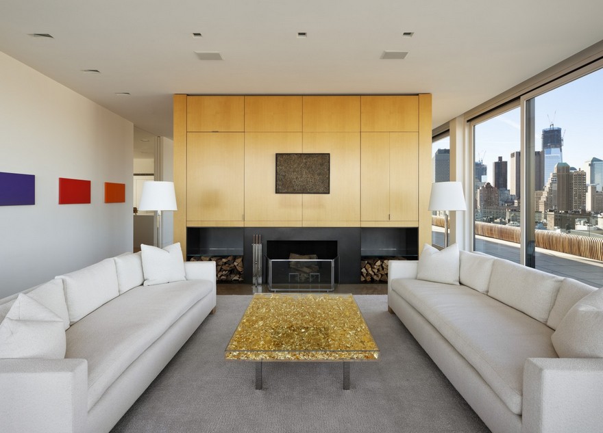 曼哈顿顶层公寓 | 无缝复式空间与城市景观的完美融合-15