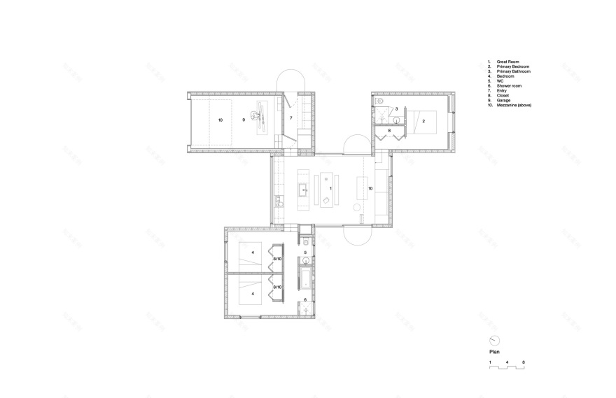交错式客舱丨美国丨Mork Ulnes Architects-15
