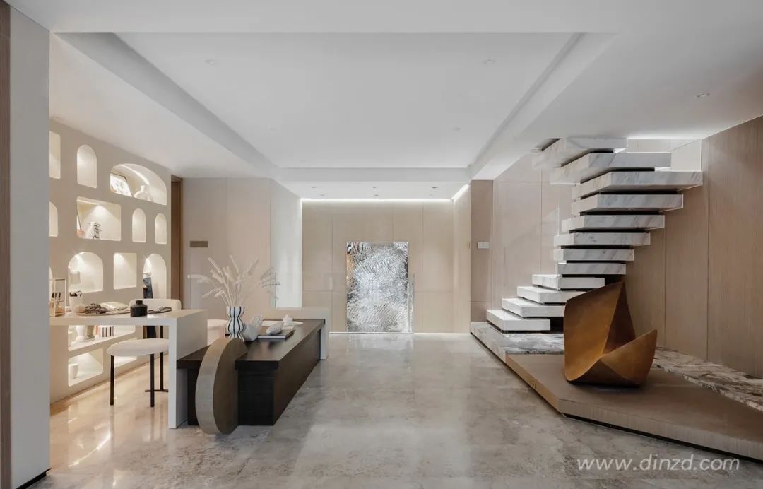 艺术无界,生活有声——烟台中海万锦洋房下叠样板间设计-31