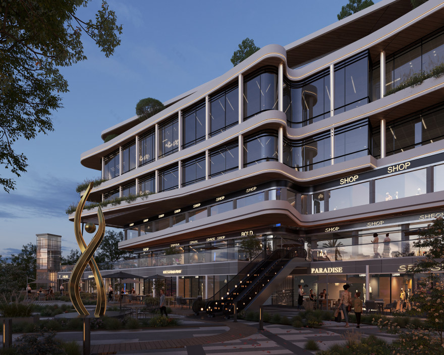 新开罗三枢纽购物中心丨EgyptCairo丨Qawafil Developments-21