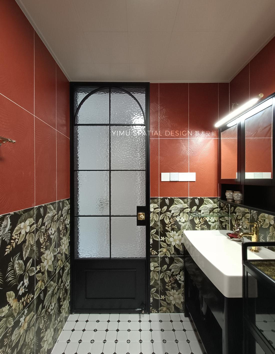 复古美式田园四室两厅设计-48