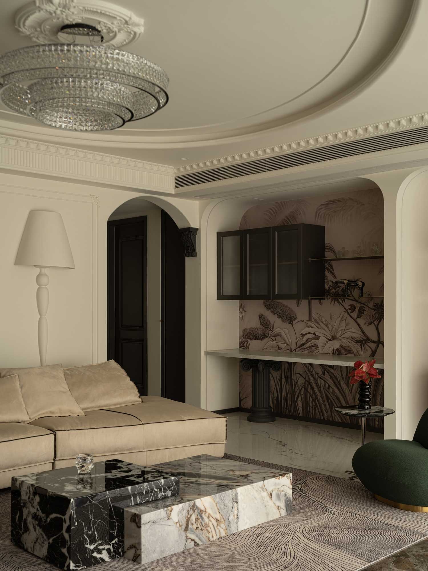 《栖羽》240㎡现代法式丨宏福樘设计-6