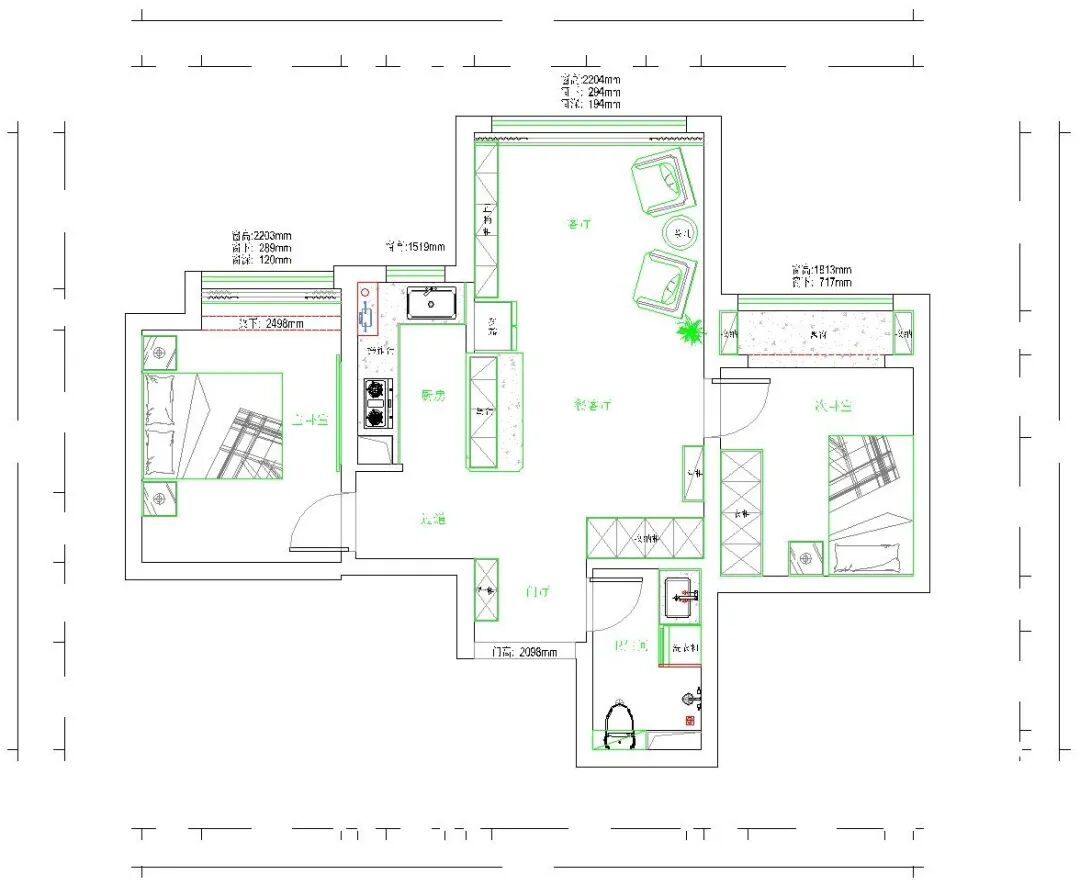悦榕湾公寓|70㎡两居宜家风格案例|36项出错即砸|透明化-流程化-服务化-维保化-装修更靠谱-40