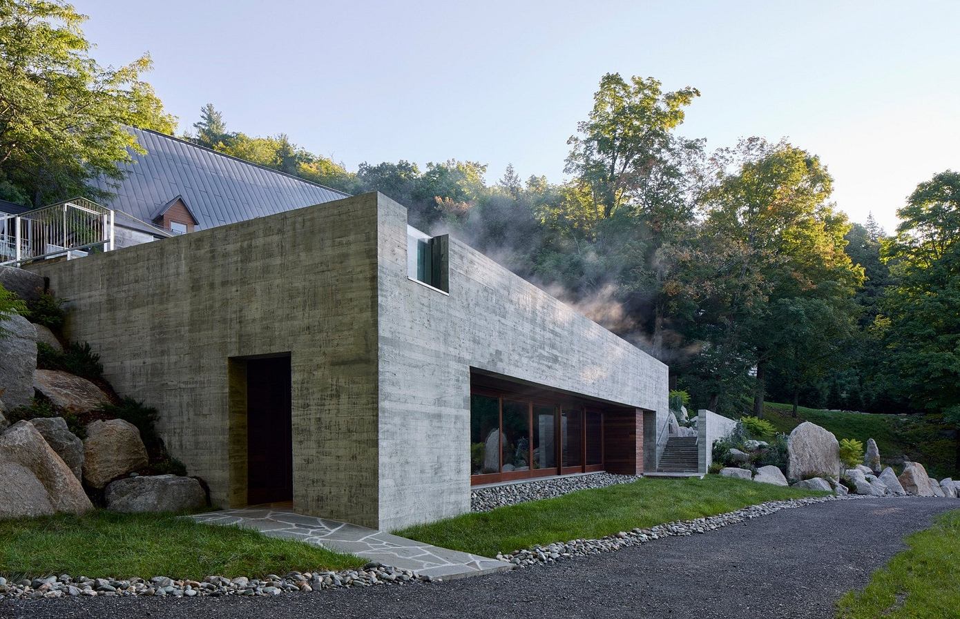 A Larger Than Life Thermal Bath Overlooks Lake Gale-16