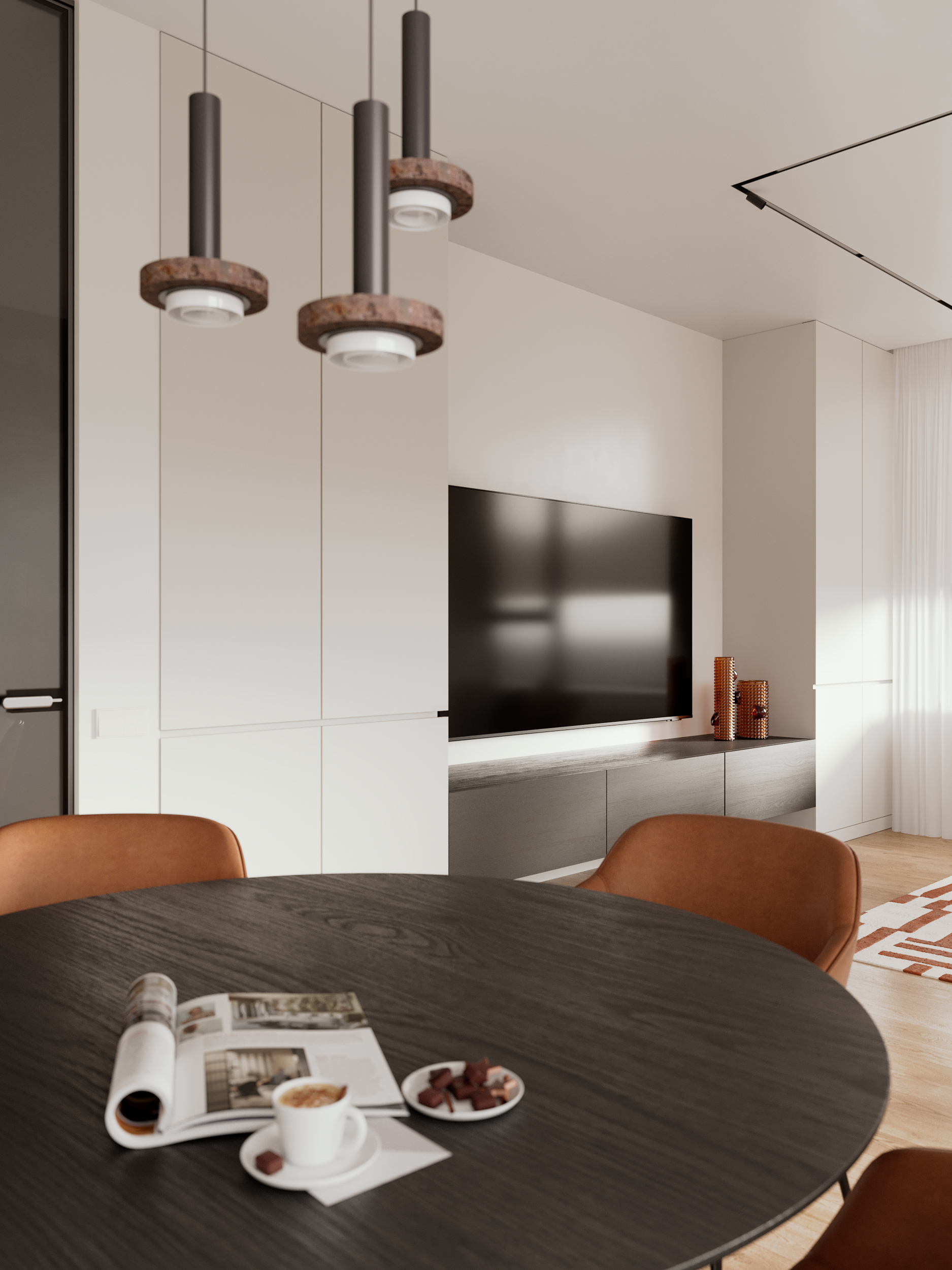 ЖК Небо (Москва). Кухня-гостиная-4